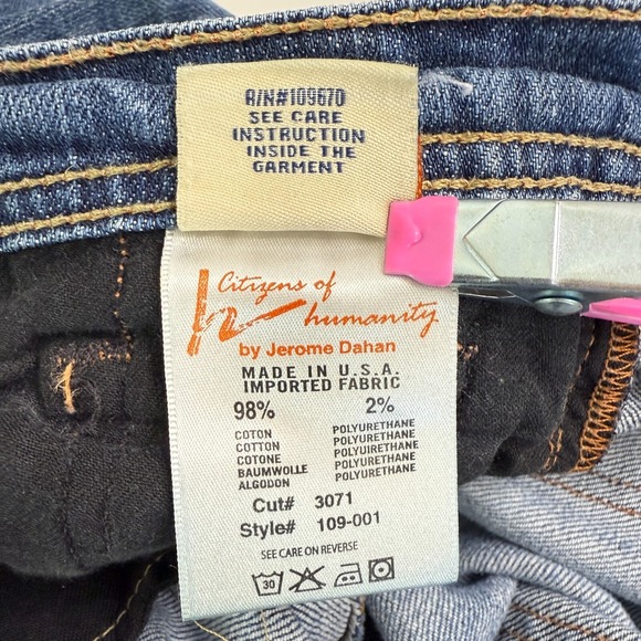 Citizens of Humanity Flare Jeans Women 31 Blue Denim Y2K Western Vintage Classic - Picture 13 of 15